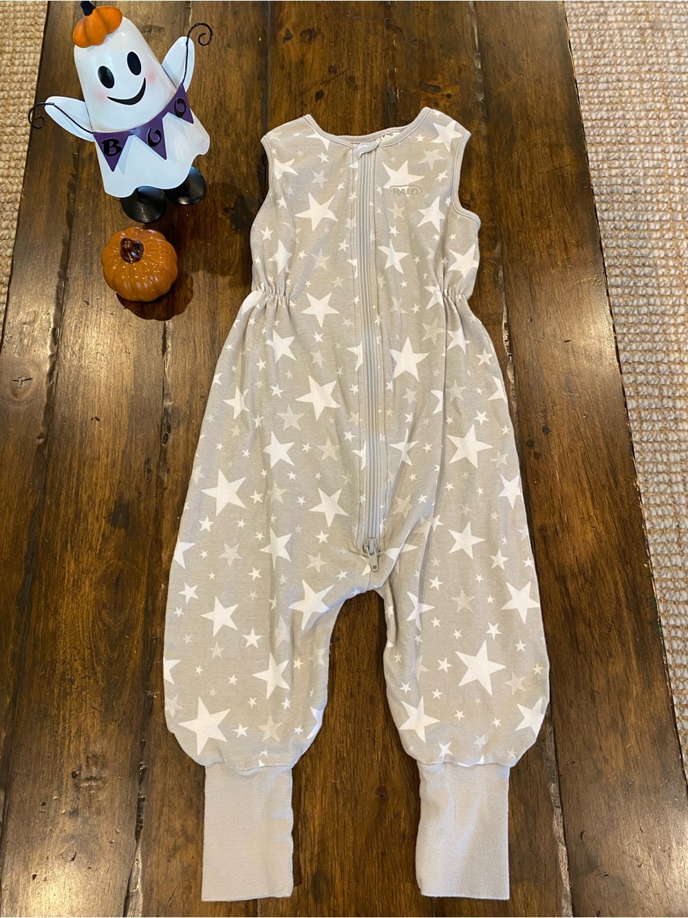 Halo Gray and White Star Sleep Sack Romper Wearable Blanket 2T 🌟